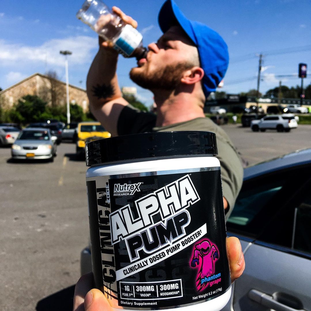 Nutrex Alpha Pump, Pre-Workout Tăng Sức Mạnh, Sức Bền, Tỉnh Táo Tập Trung, Không Chứa Caffeine, Phù Hợp Sử Dụng Khi Tập Luyện Ban Đêm Không Gây Mất Ngủ (20 lần dùng)