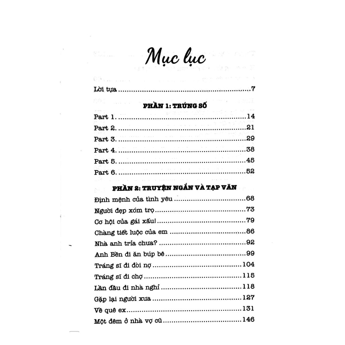 Trúng Số (Tái Bản)
