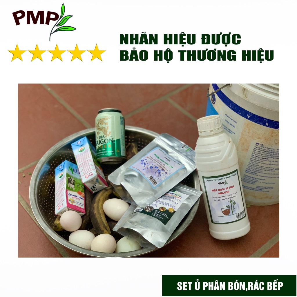 Chế phẩm vi sinh Epic PMP Ủ Rác Hữu Cơ Sinh Hoạt, Đậu Nành, Trứng, Chuối, Cá 100g