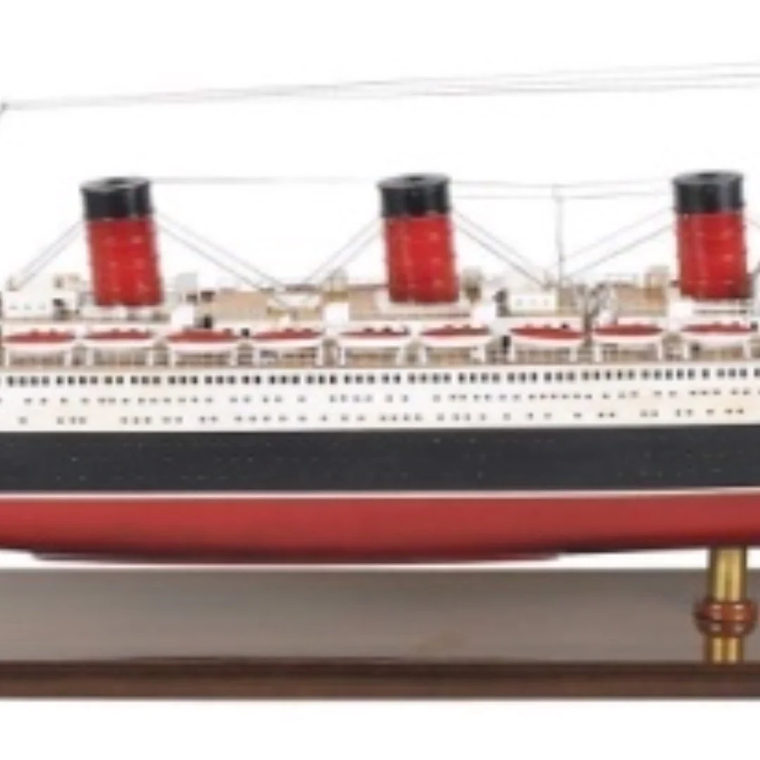 Mô hình Du thuyền QUEEN MARY cao cấp, mô hình gỗ tự nhiên, sang trọng lắp ráp sẵn 1st FURNITURE
