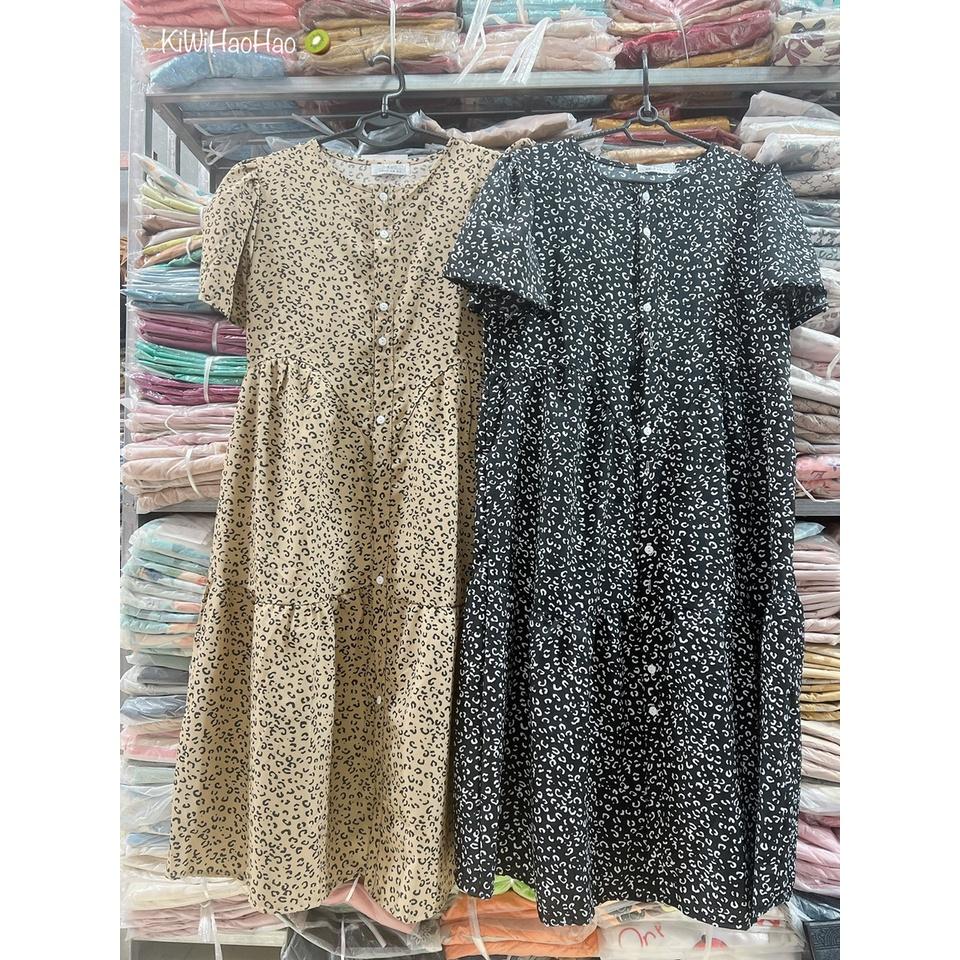 Váy Bầu Hoa Nhí Mùa Hè Chất Lụa Hoa freesize từ 45kg đến 70kg-đầm bầu xinh