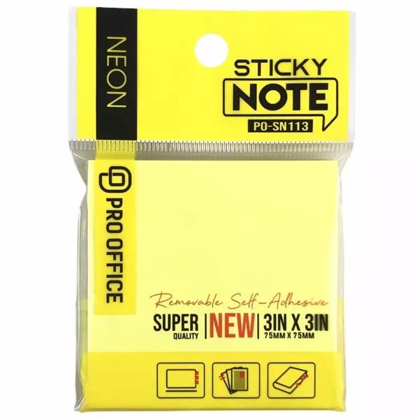 Giấy Note Neon 3 x 3 Pro-Office PO-SN113