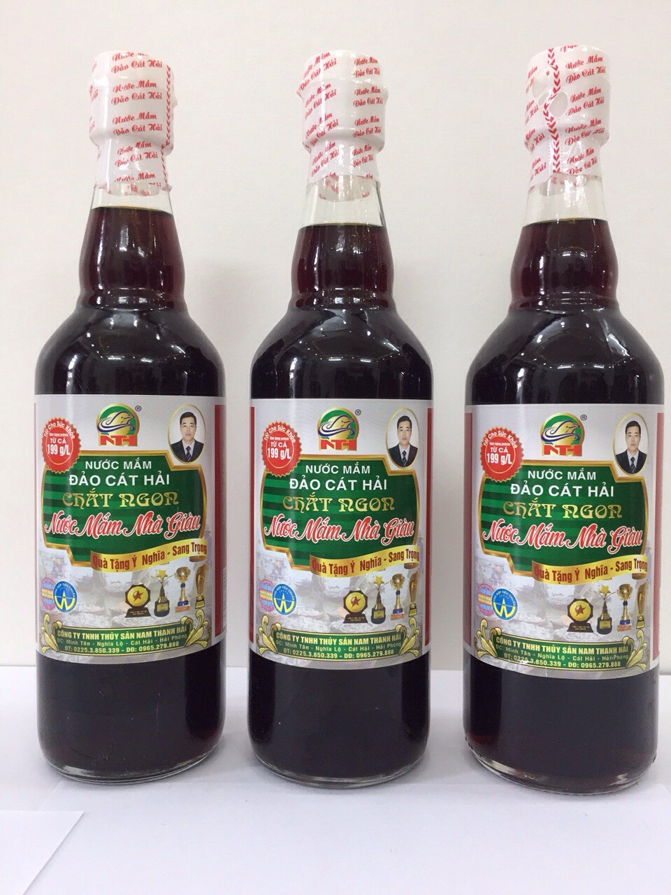 Nước mắm Chắt Ngon Nhà Giàu độ đạm cao,Hộp 2 chai ,dung tích 500ml/chai