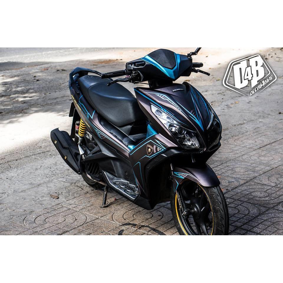 Tem trùm dành cho xe AIR BLADE 2014 BLUE LIGHTING