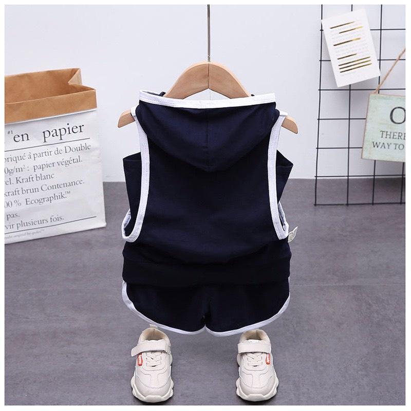 Đồ Bộ Cho Bé Trai Bộ Sát Nách In Chữ A Ngôi Sao Chất Cotton VYVY Kids