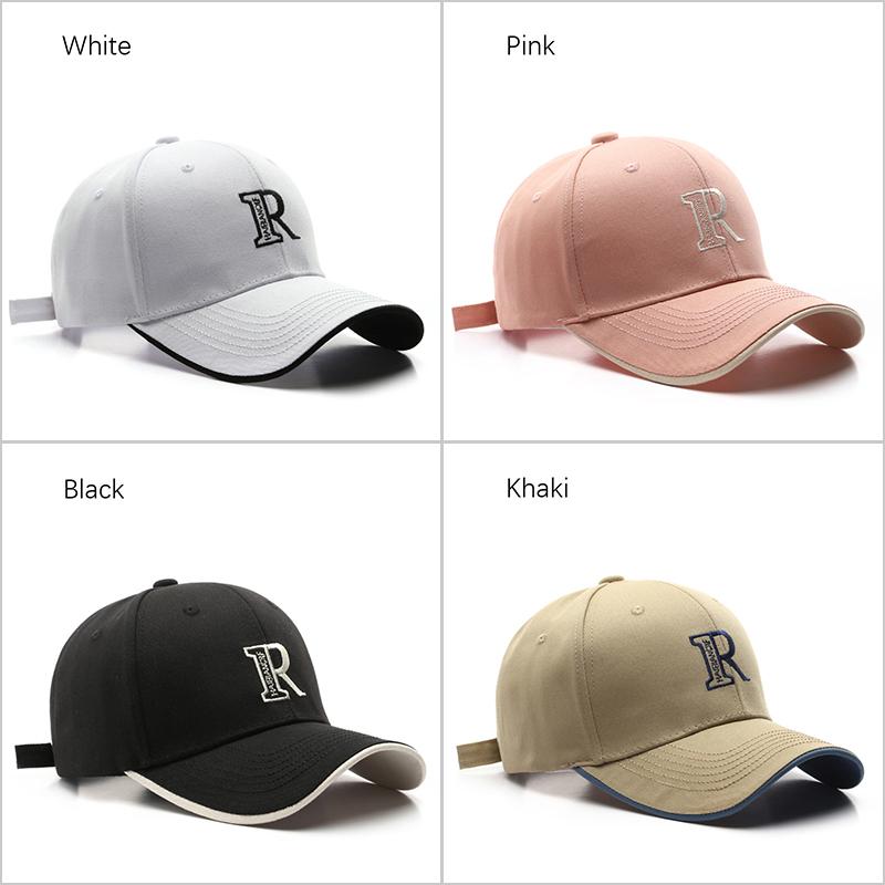 SLECKTON Thời Trang Mũ Bóng Chày Cho Nam Và Nữ Chữ R Thêu Mũ Snapback Thường Ngày Mùa Hè Nón Che Nón Thể Thao Unisex Color: Pink Size: Adjustable