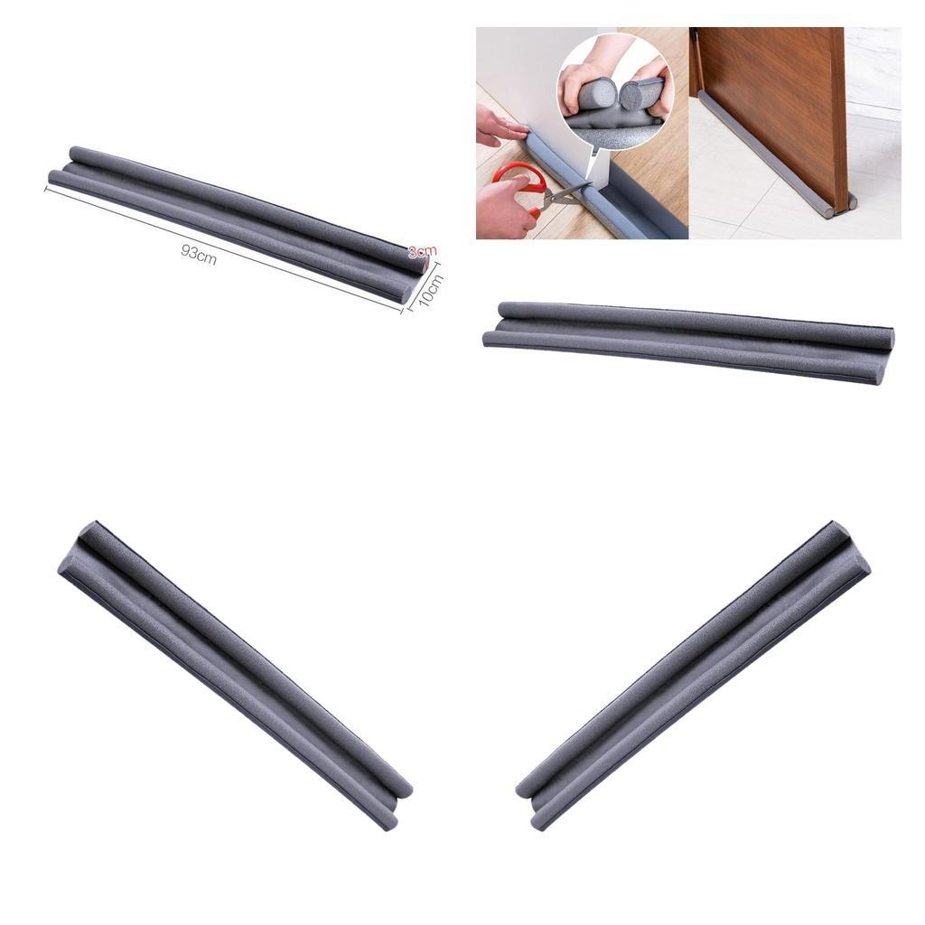 4Pcs Flexible Foam Draught Excluder Window Door Bottom Seal Strip Rubber