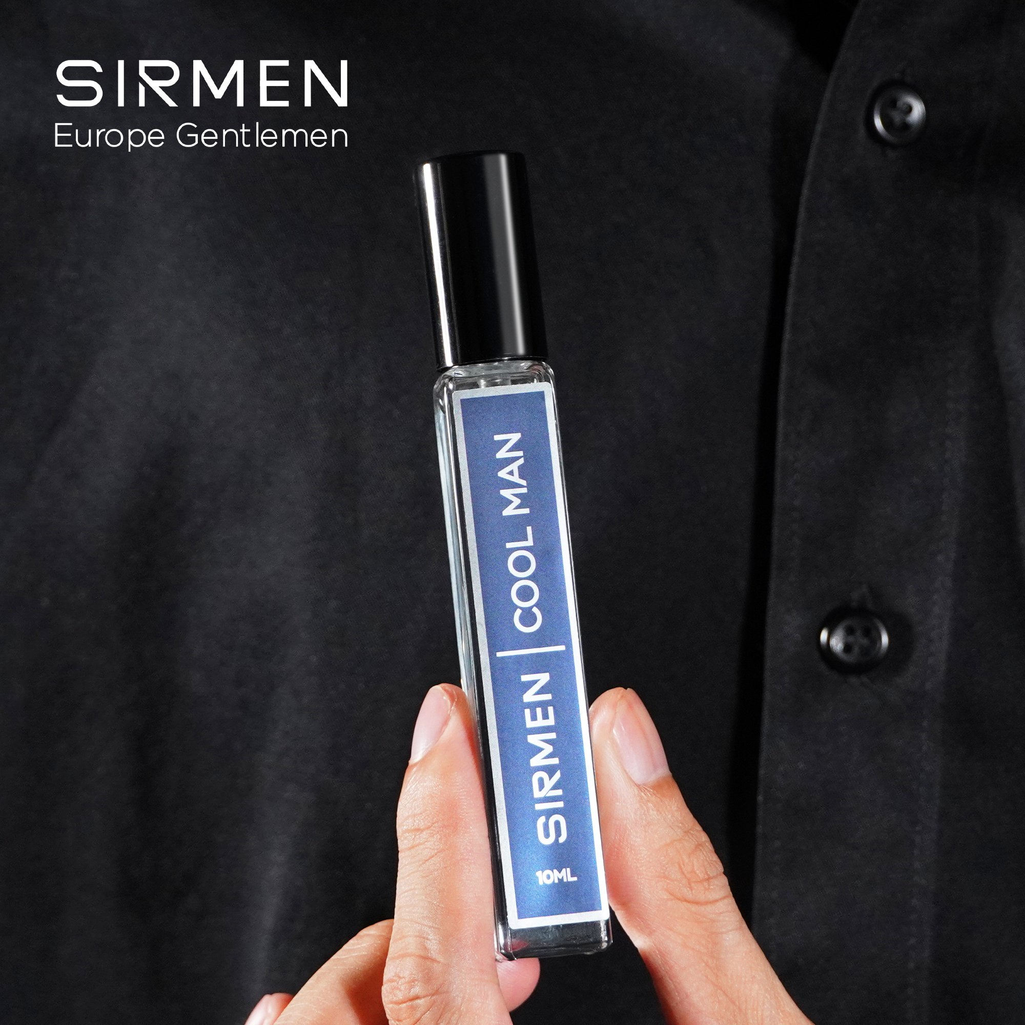 Nước hoa nam SIRMEN COOL MAN Eau de Parfum Châu Âu Europe Gentlemen cao cấp chai 10ml thơm thanh mát, trẻ trung, năng động