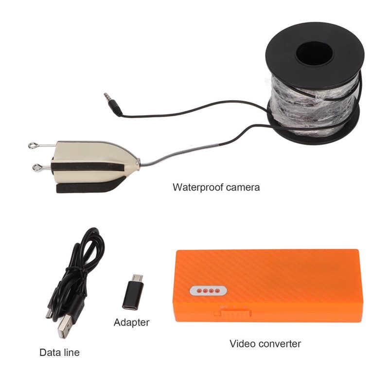 Máy ảnh dưới nước Chống va chạm Cam kép Chuyển đổi máy quay video câu cá Thiết kế Tumbler Tầm nhìn ban đêm với Bộ chuyển đổi video cho