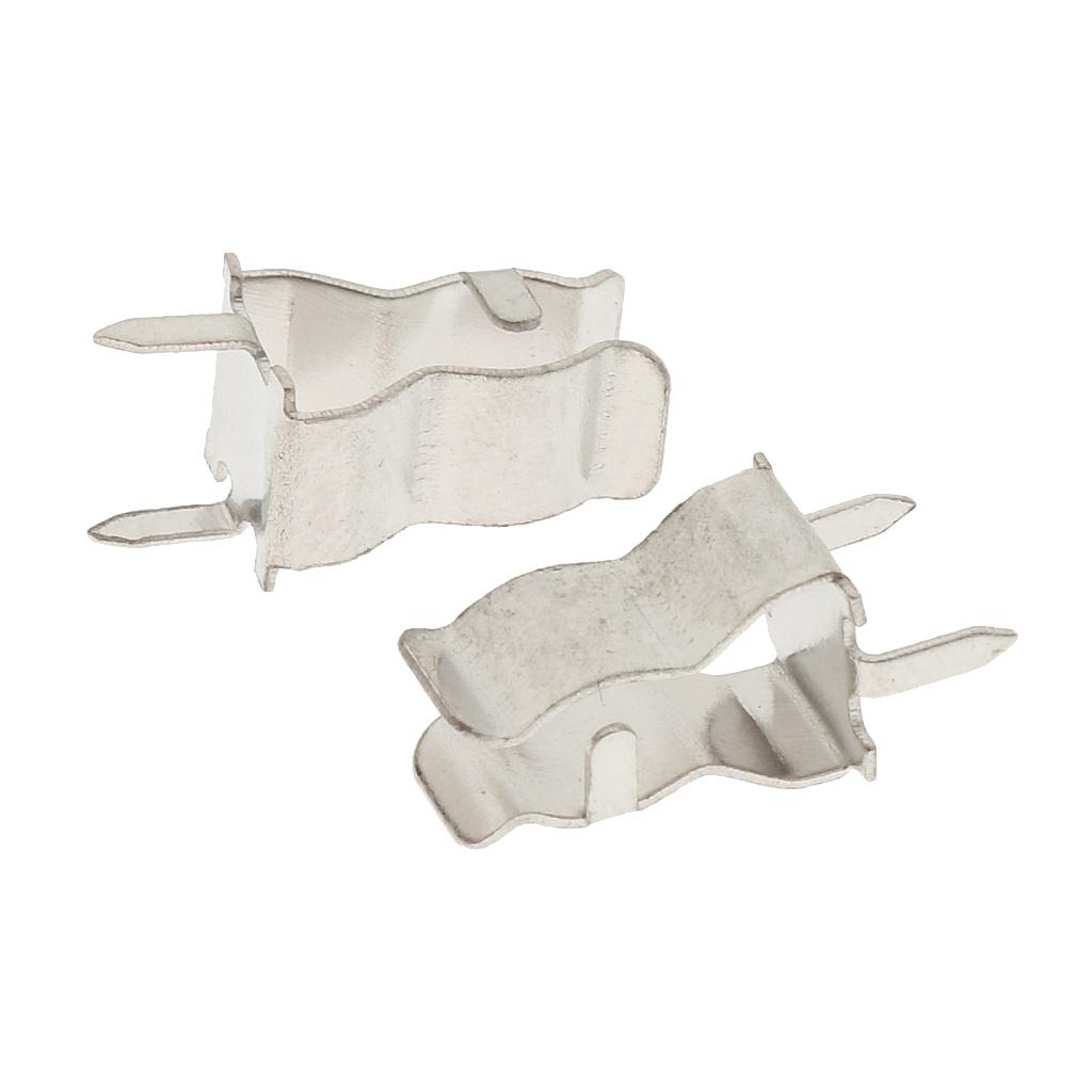 100Pcs 5X20mm Fuse Holder Clips Fuse Pipe Clamp Alloy Fuses Welding Holder