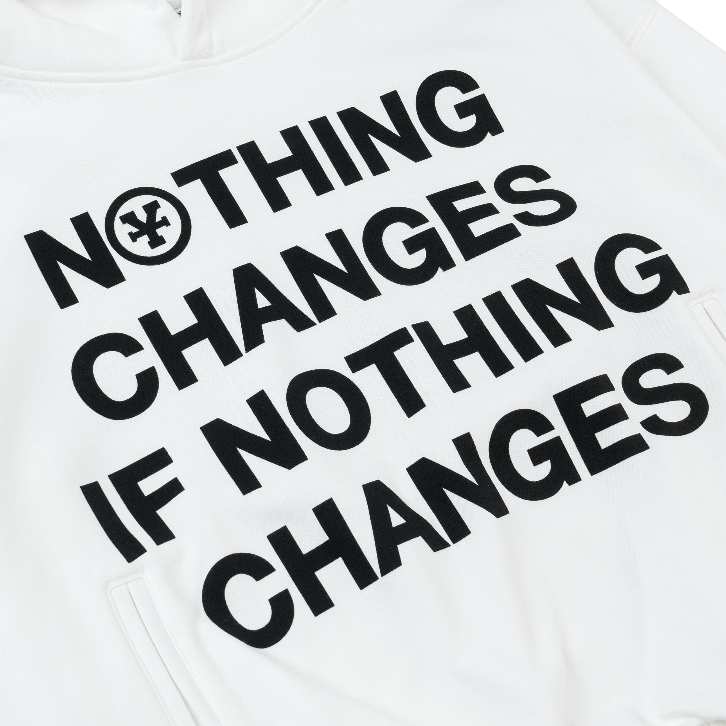 Áo Khoác DirtyCoins Nothing Changes' Oversized Hoodie - White