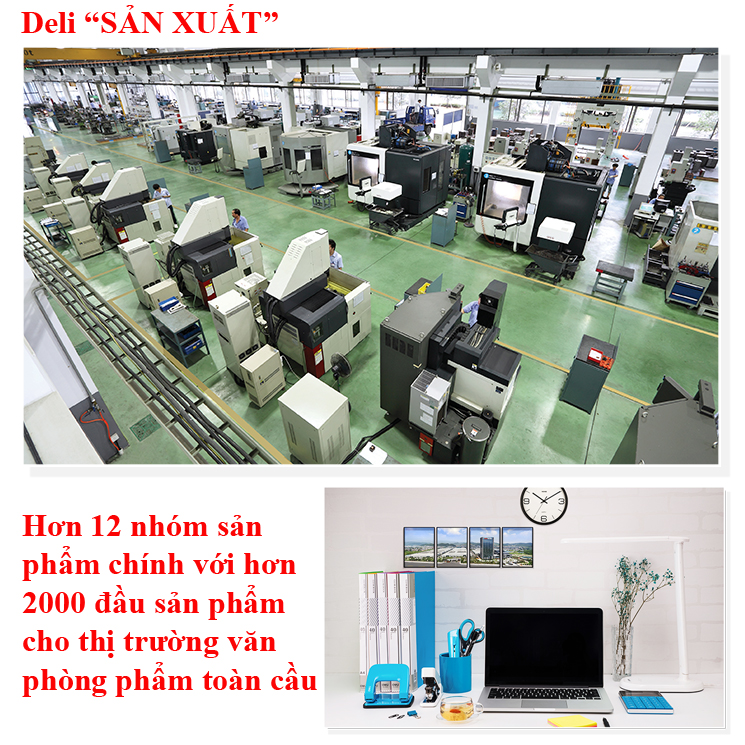 Combo 10 Hộp ghim vòng Deli 29mm màu bạc mã 18