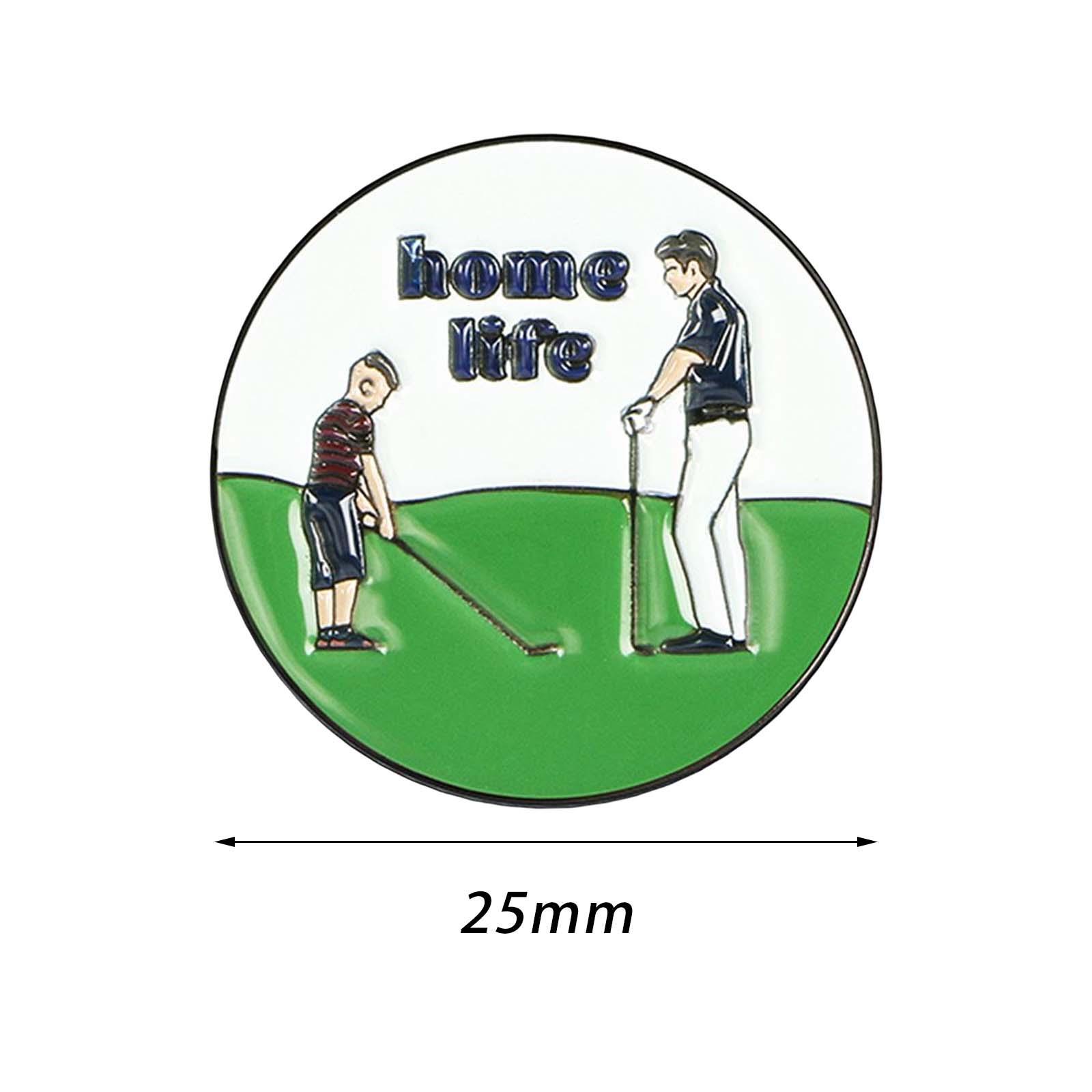 Golf Ball Marker for Women Men Golfer, Metal