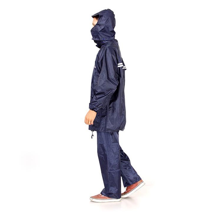 Bộ Quần Áo Đi Mưa Vải Dù Nguyên Bộ Siêu Bền Size XXL