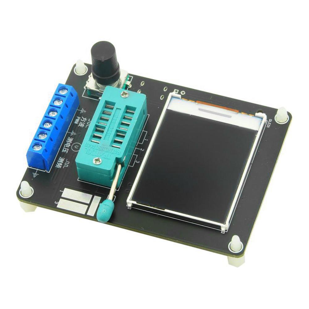 GM328A Transistor Diode SMT Component Tester 1.77inch TFT Display Capacitance ESR Voltage Frequency Meter PWM Squarewave Signal Generator Electronic Kit