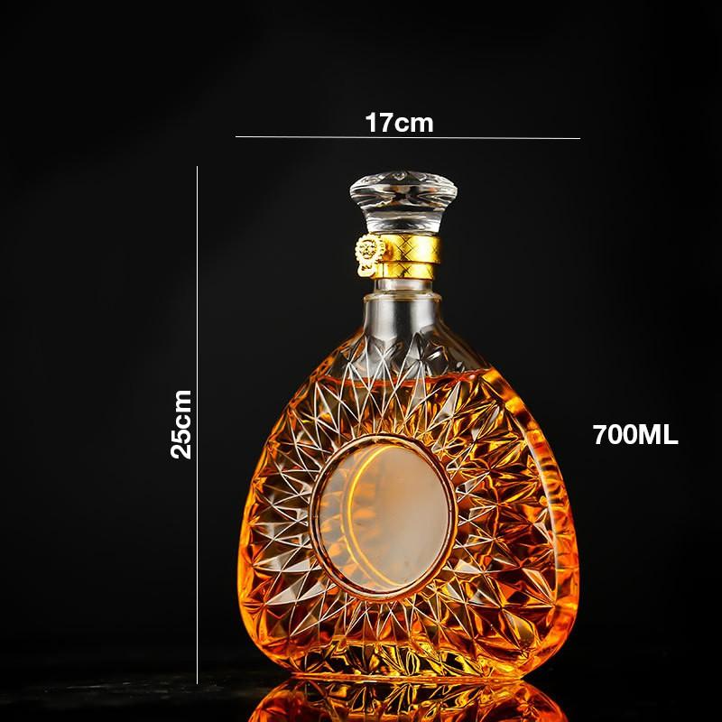 Bình đựng rượu thủy tinh cao cấp Bình ngâm rượu XO 700ml sang trọng