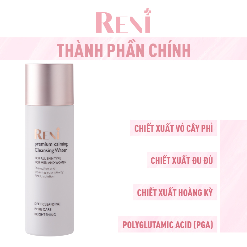 Nước tẩy trang Reni Premium Calming Cleansing Water