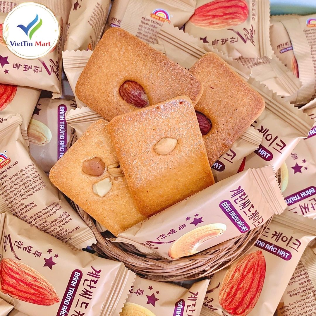 Bánh Quy Hạt Điều Mix Hạnh Nhân Hàn Quốc