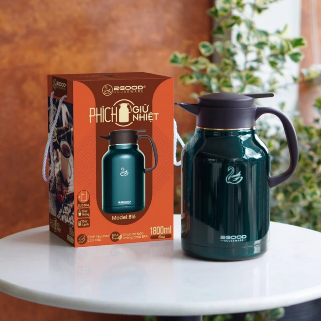 Phích Pha Trà Giữ Nhiệt 2GOOD FLASK B16 - hàng chính hãng