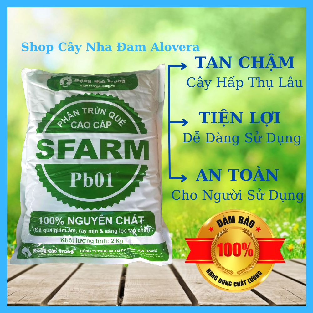 Phân Trùn Quế SFARM Cao Cấp (túi 2kg)