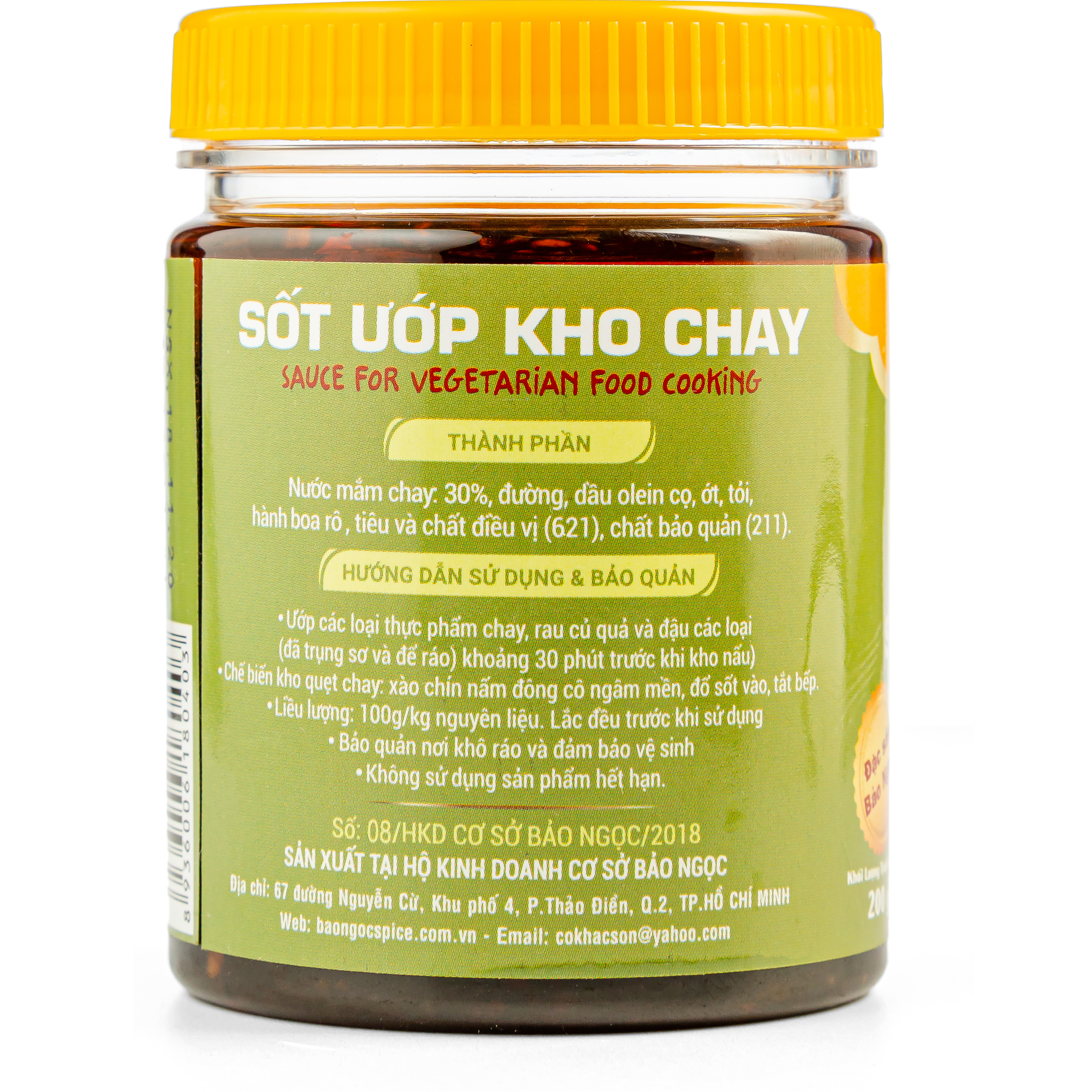 Hình ảnh Sốt Ướp Kho Chay 200g