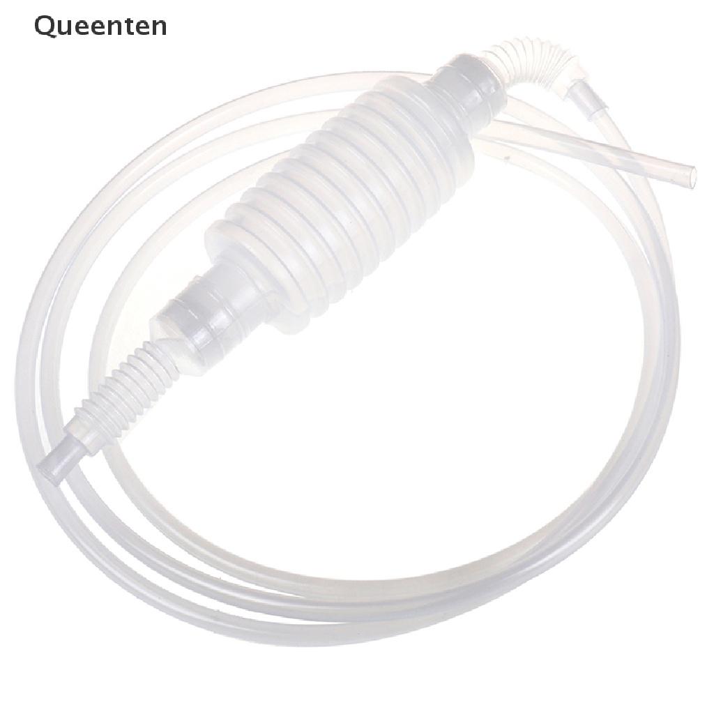 Queenten Plastic Syphon liquid Siphon hose Fuel Liquid Transfer Pump Manual Home Use QT