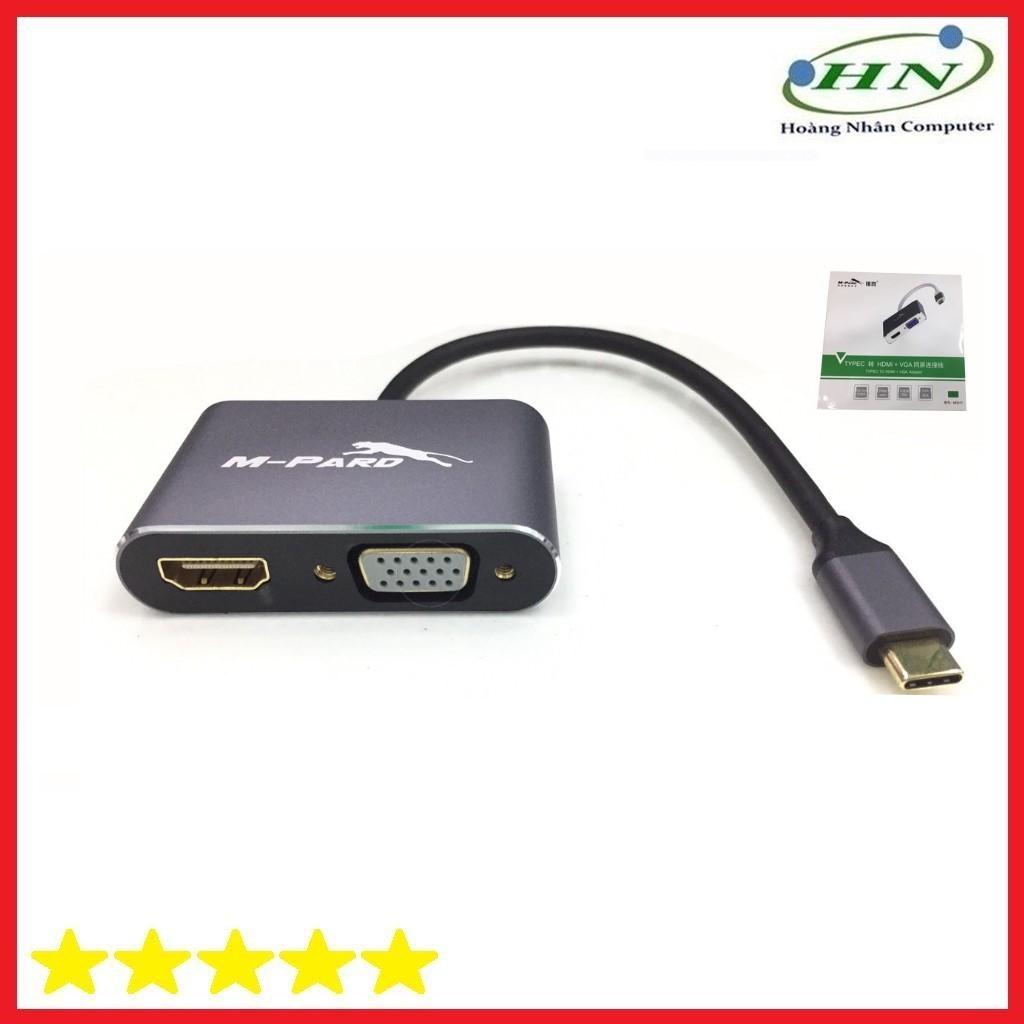 Cáp Chuyển TYPE C Ra HDMI Và VGA MD017