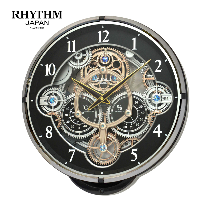 Đồng hồ treo tường Nhật Bản Rhythm Magic Motion 4MH886WD02 – Kt 39.0 x 41.0 x 8.6cm. Dùng PIN.