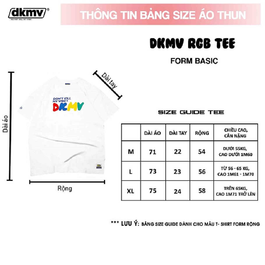 Áo phông nữ cute màu trắng | DKMV RGB Tee