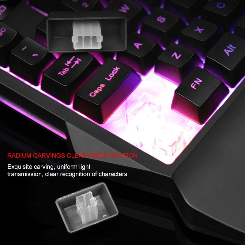 Một Mặt Có Thể Lập Trình RGB Backlit Keybard 35 Phím Di Động Cơ Mini Đèn Bàn Phím Bàn Phím Cho Máy Tính Bảng Máy Tính Để Bàn