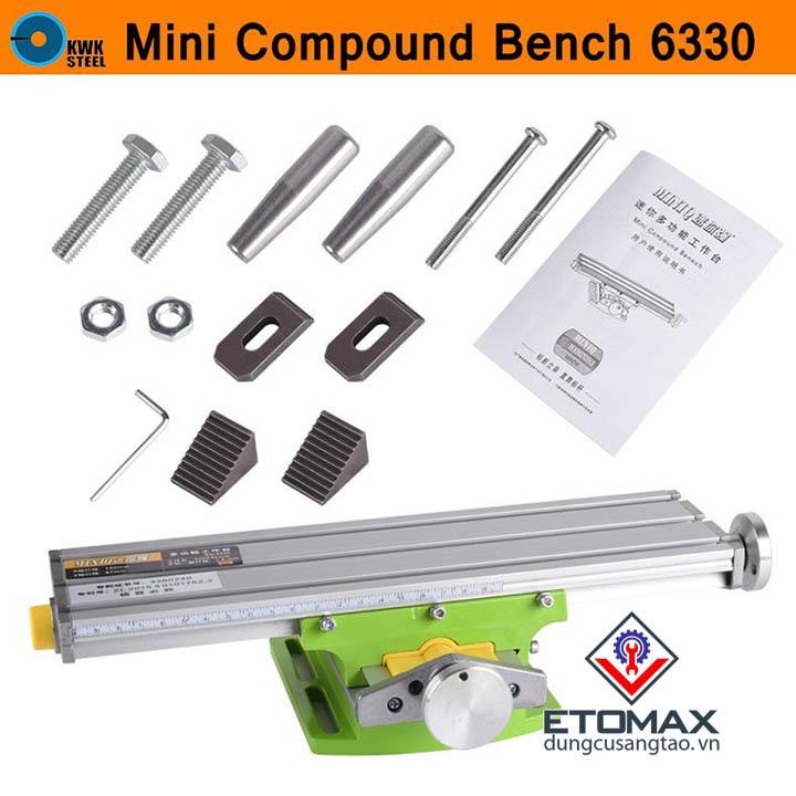 COMBO Máy Khoan Bàn MiniQ BG5168E 680W Kèm Bàn Trượt + Ê TÔ
