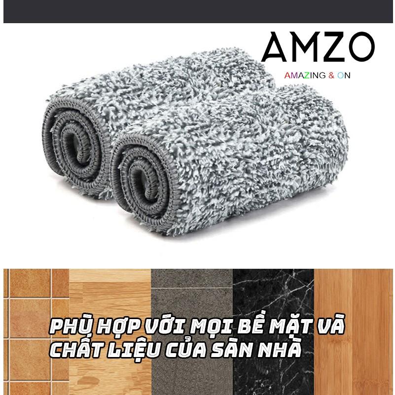 Bộ lau nhà 360 độ cao cấp tự vắt phẳng chữ nhật thế hệ mới - 02