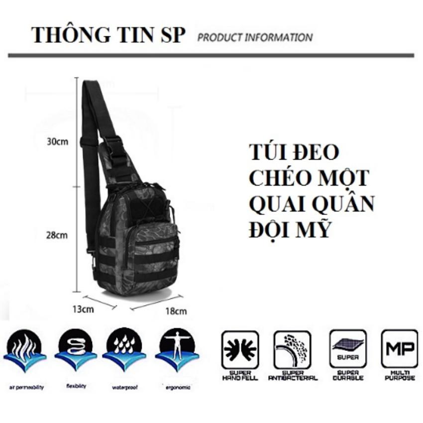 Túi đeo ngực thời trang du lịch phong cách Quân đội Mỹ 208128