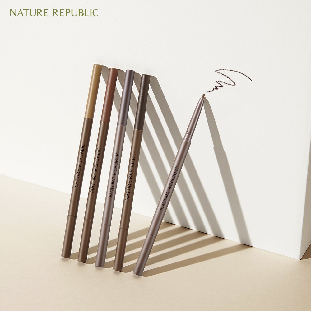 Nature Republic Chì kẻ mày Botanical Micro Slim Brow Pencil 0.08g