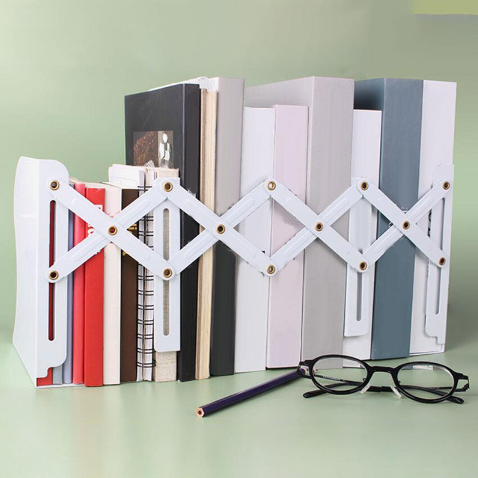 Adjustable Bookend Book Stand Book Binder Holder Magazine Organizer Non Slip