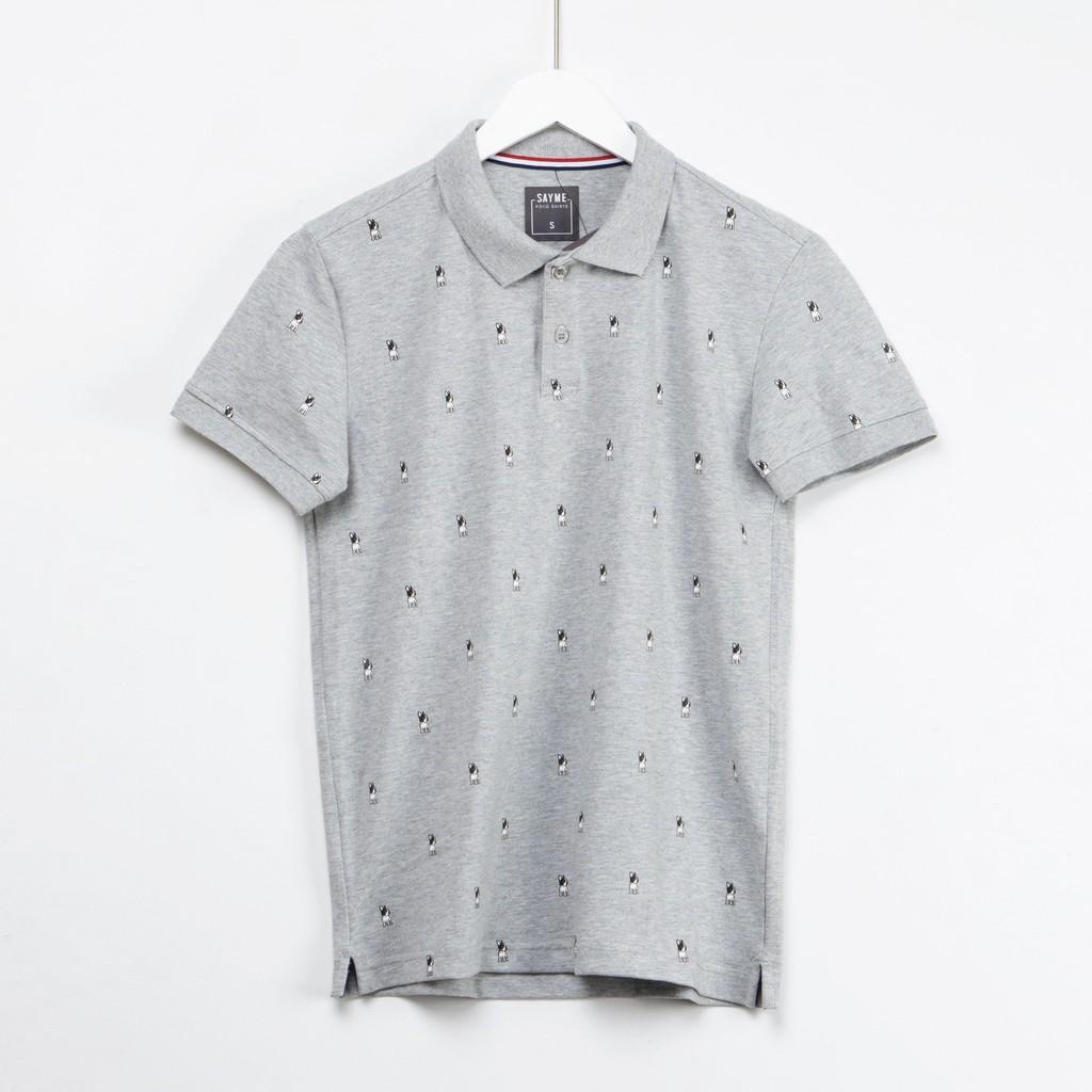 Áo polo nam SAYME áo thun có cổ họa tiết thời trang vải lacoste mềm mịn co giãn 4 chiều MCPO0002
