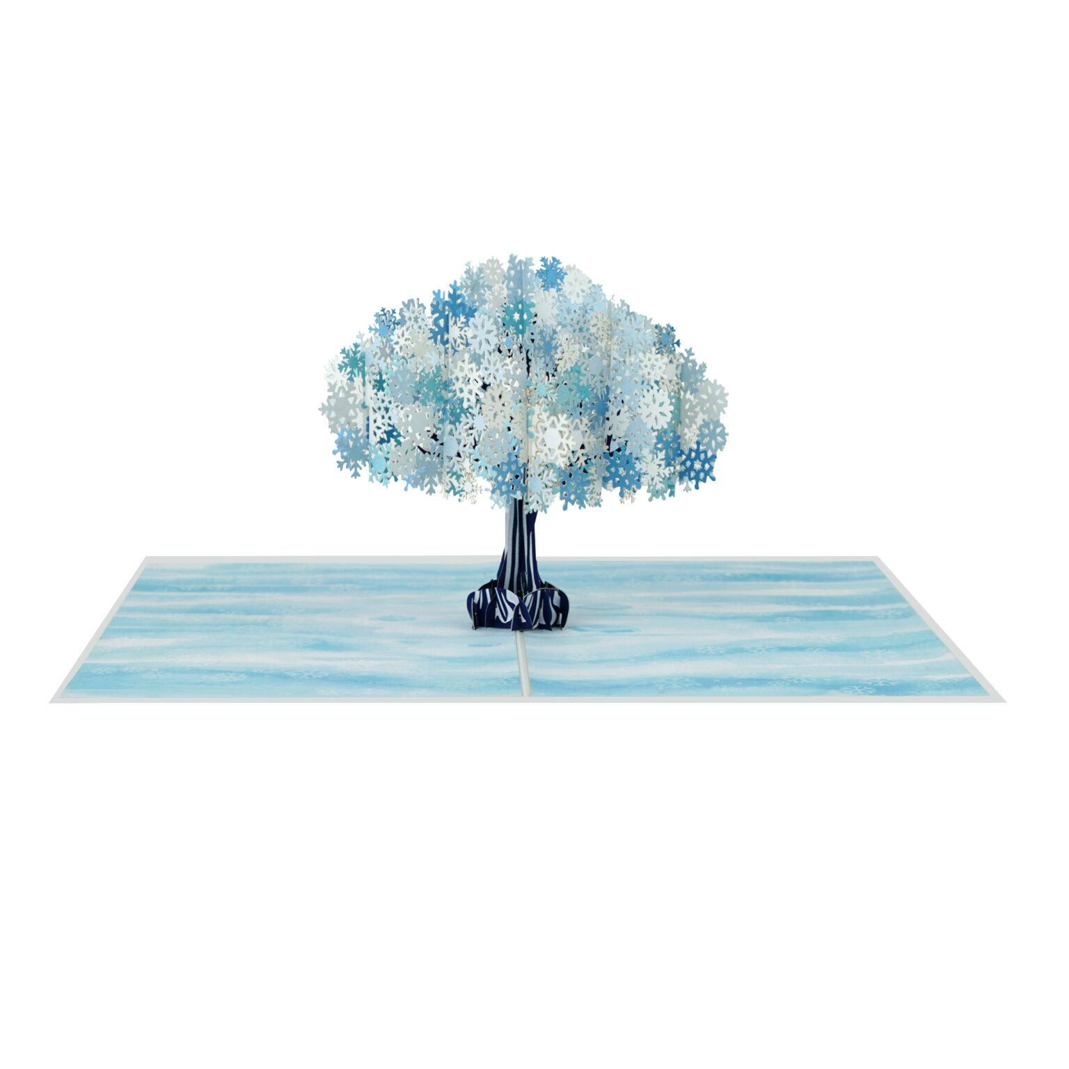 X46 - ️ THIỆP 3D CÂY TUYẾT SNOWFLAKE – MẪU NGHỆ THUẬT SANG TRỌNG ️