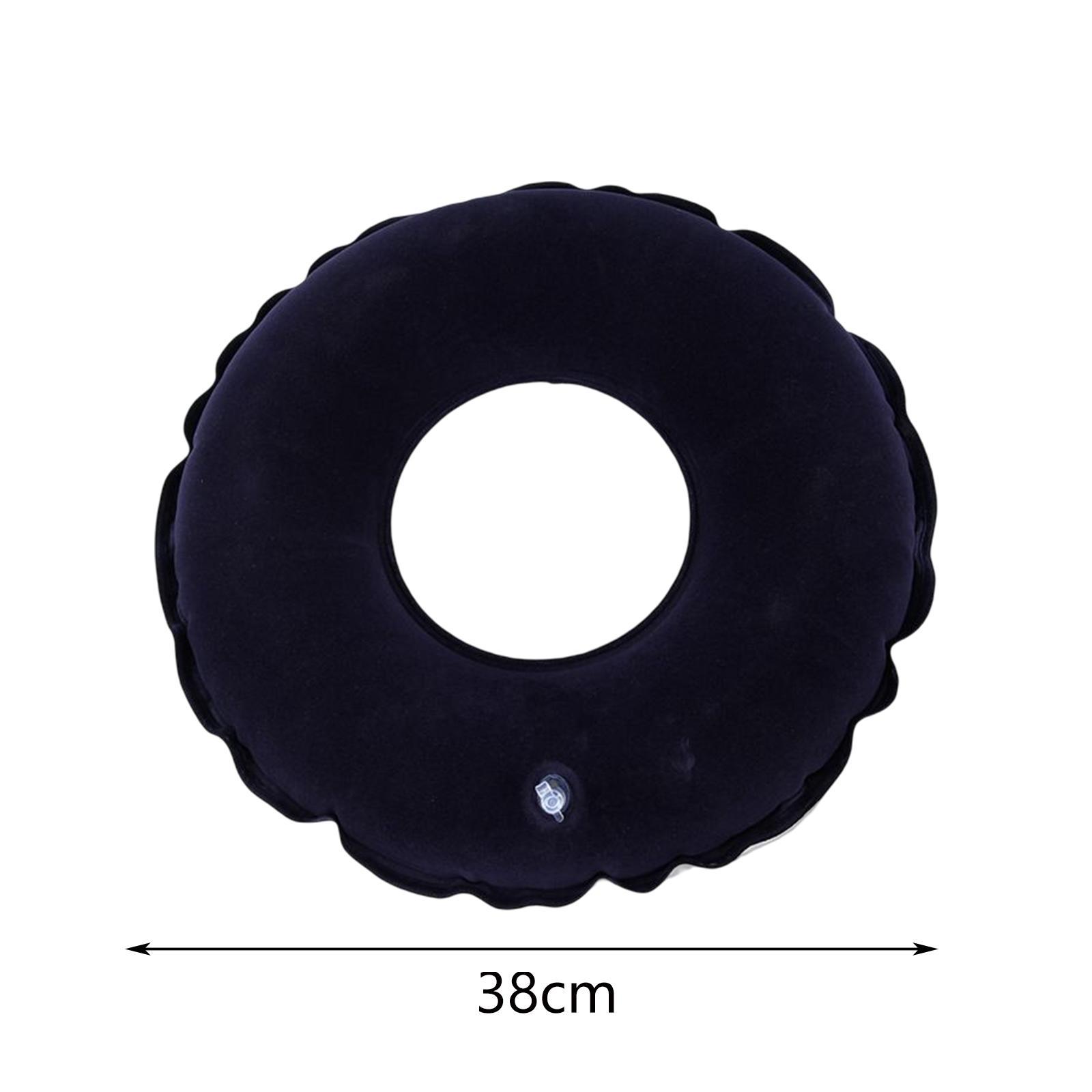 Inflatable Donut Cushion,Inflatable Ring Cushion Seat,15" Round Inflatable Cushion,Portable Donut Cushion Pillow for Home Office Chair Wheelchair Car