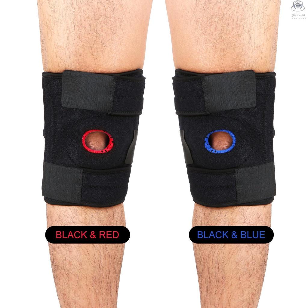 Kneepad Knee Protector with EVA Pad and Spring Fitness Soft Breathable Knee Guards Elastic Knee Brace Knee Support for Volleyball Football Dance Yoga Tennis Running Cycling Mountaineering Single