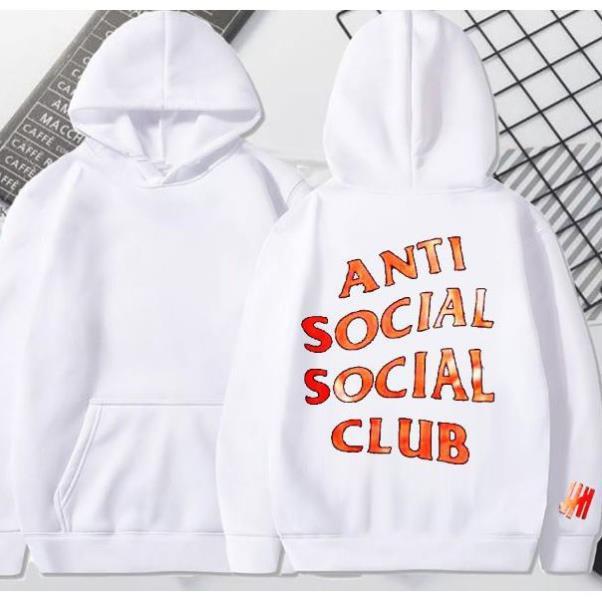thời trang unisex nam nữ, Áo hoodie ANTI SOCIAL chất nỉ bông loại 1 giá rẻ MS02