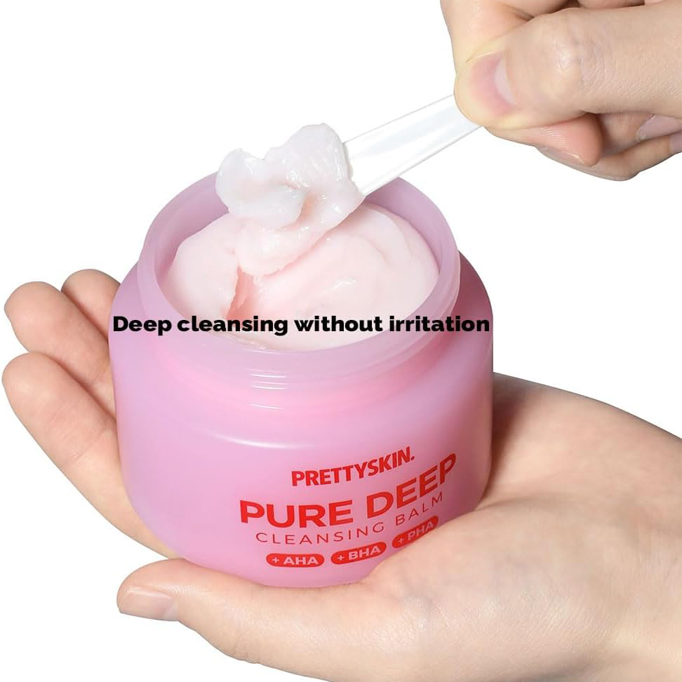 Sáp tẩy trang làm sạch dầu thừa, bụi bẩn, mụn đầu đen Pretty Skin Pure Deep Cleansing Balm 100ml