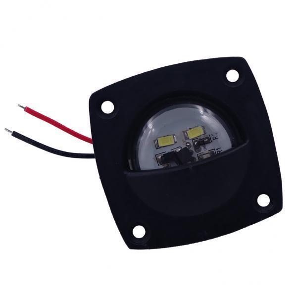 3X Marine/Boat LED Companion Way Courtesy Accent LED White Light Black Bezel