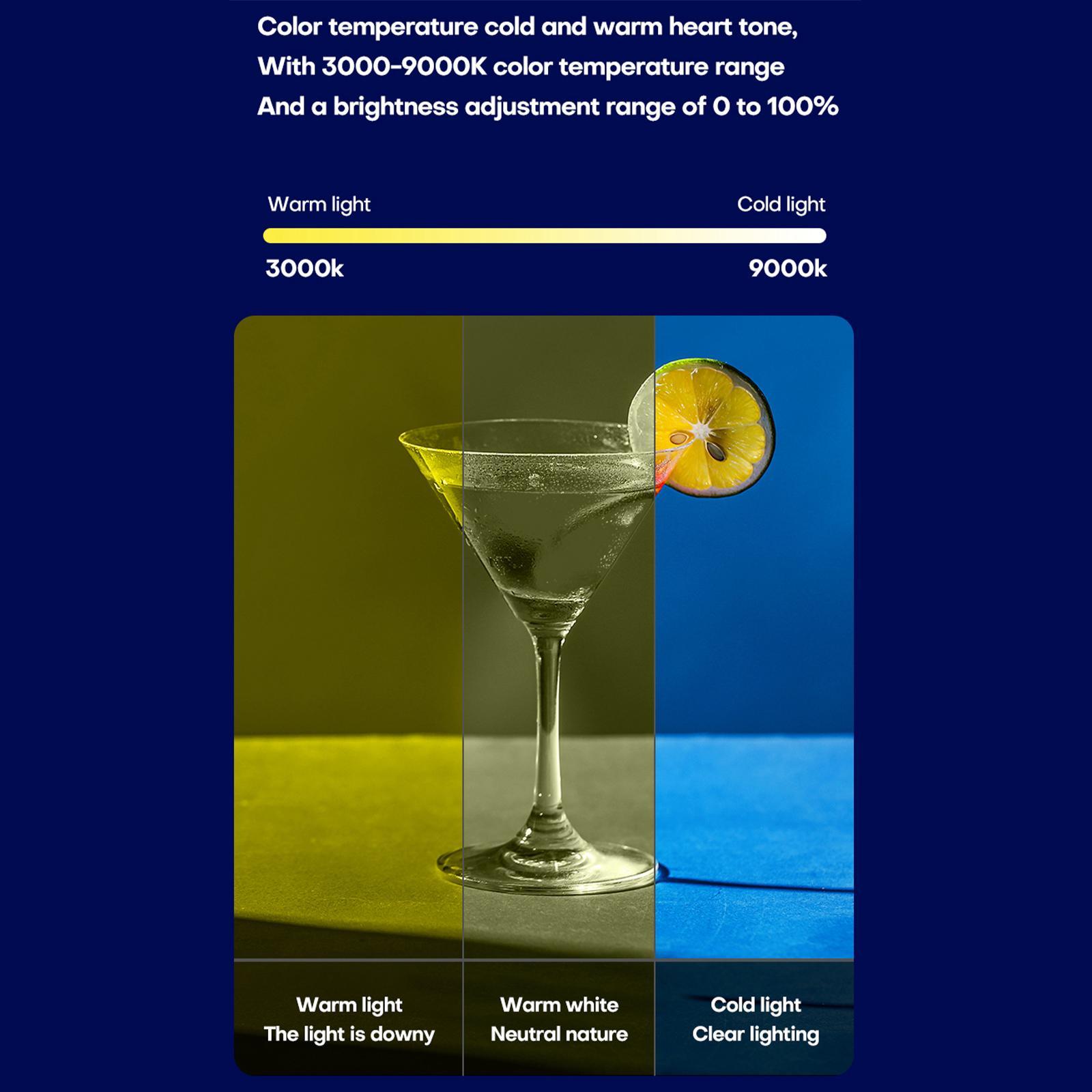 Handheld Light Portable for Photography Video 2000mAh RGB Light Stick