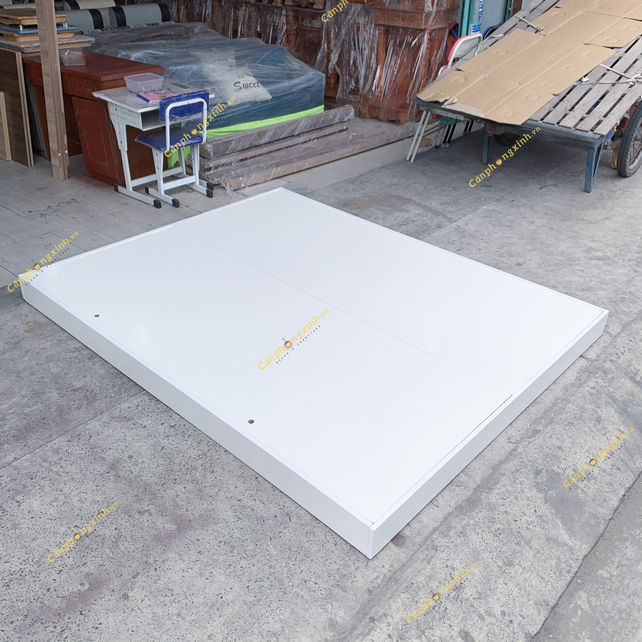Giường ngủ bệt kiểu nhật, không đầu giường, gỗ MDF CPX-GB02