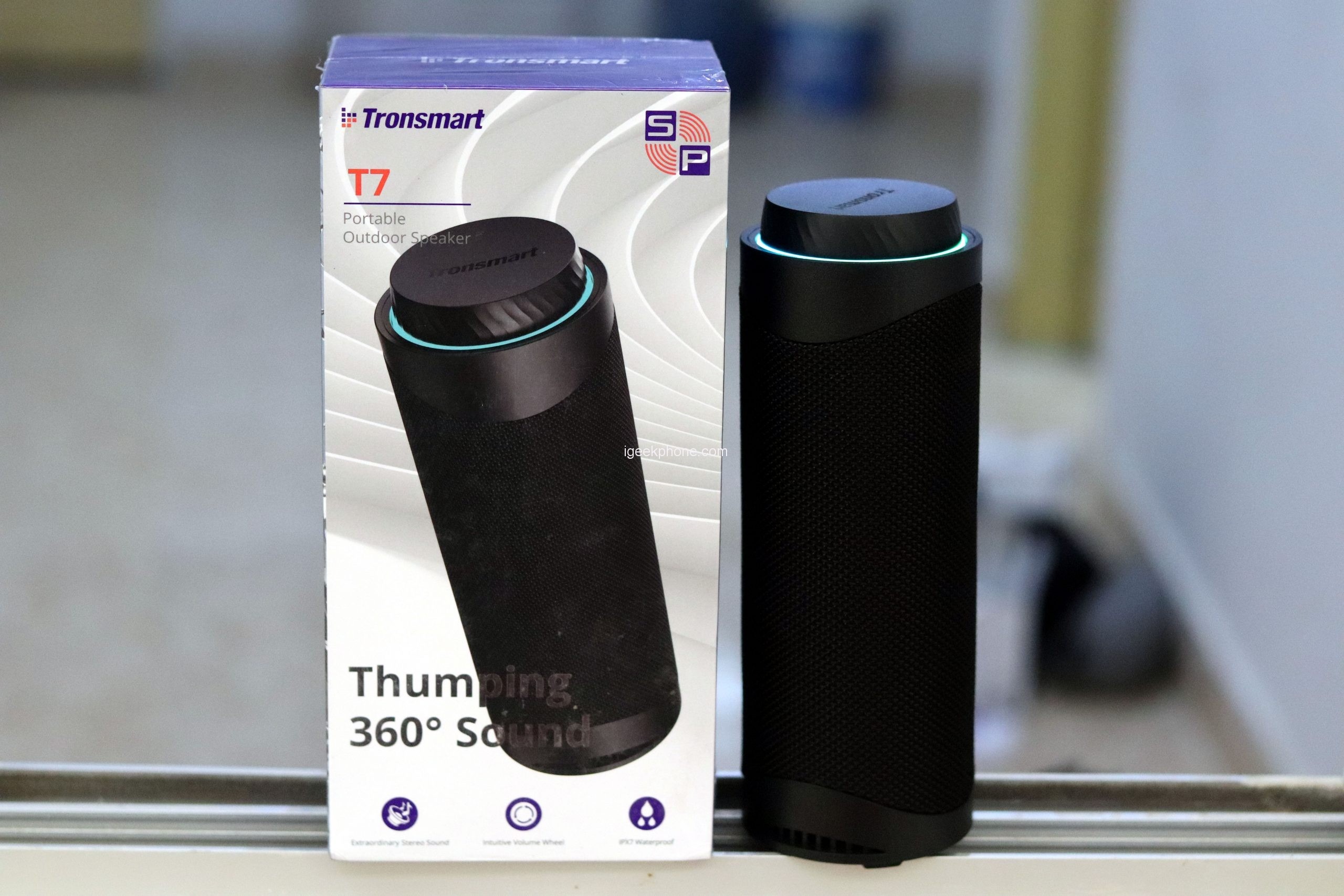 Loa Bluetooth Tronsmart T7 Công suất 30W Chống nước IPX7 Âm thanh siêu trầm - Hàng Chính Hãng