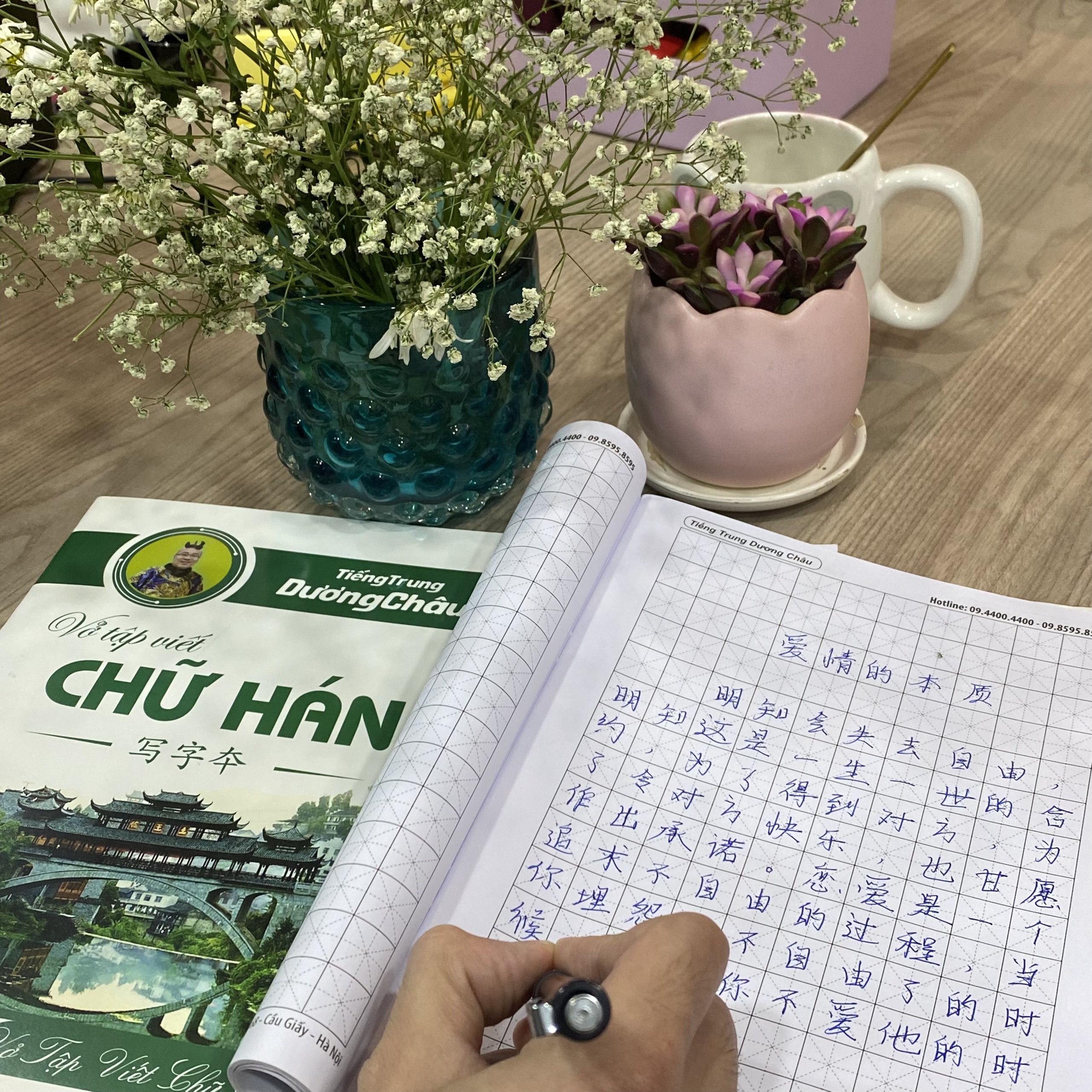 Vở - Vở Viết Tiếng Trung ô mễ - Tập viết chữ Hán kẻ ô - Phạm Dương Châu