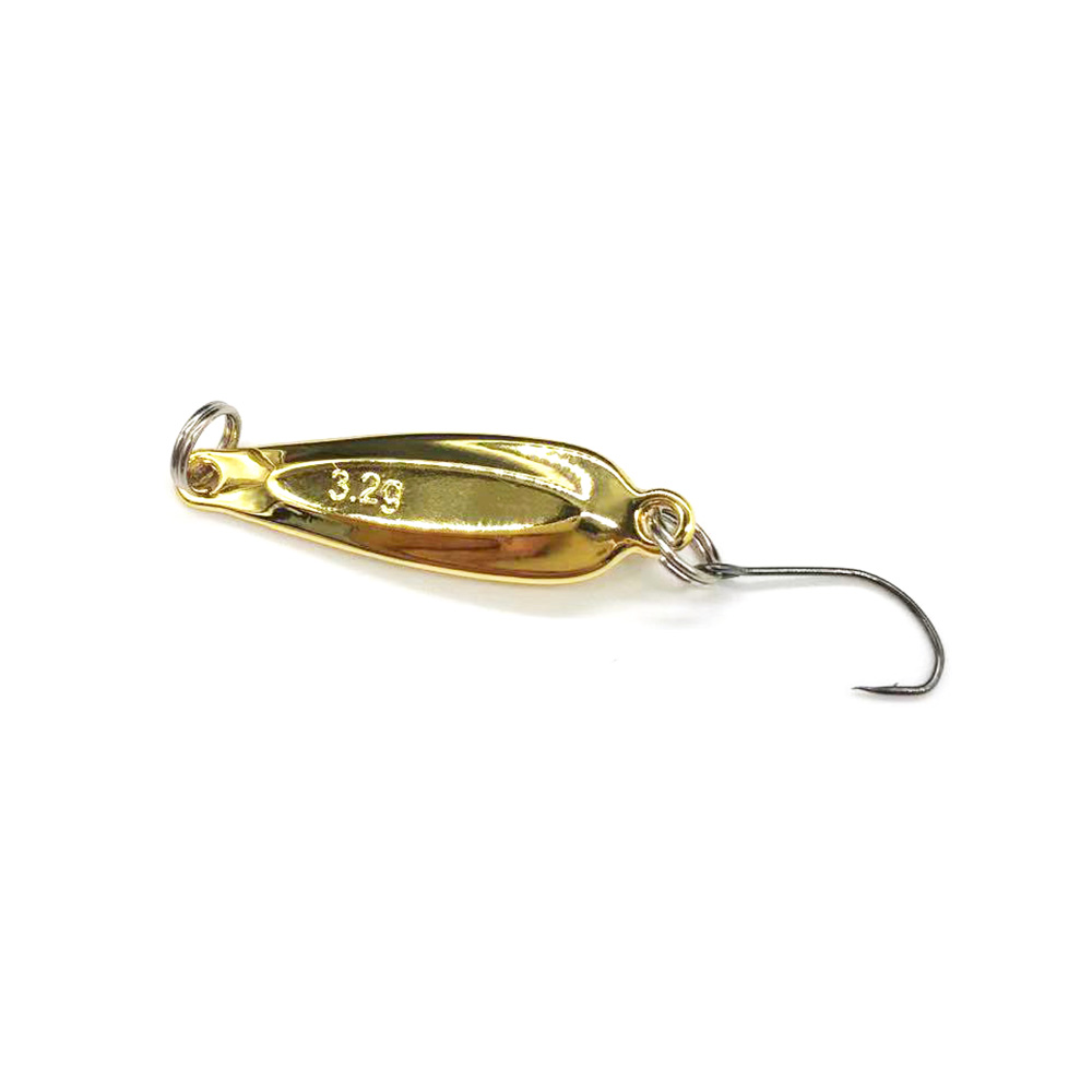 Details about   Premium Metal Spoon Fishing Lure Crankbait Bass Fishing Hard Bait Gold Sliver DM 