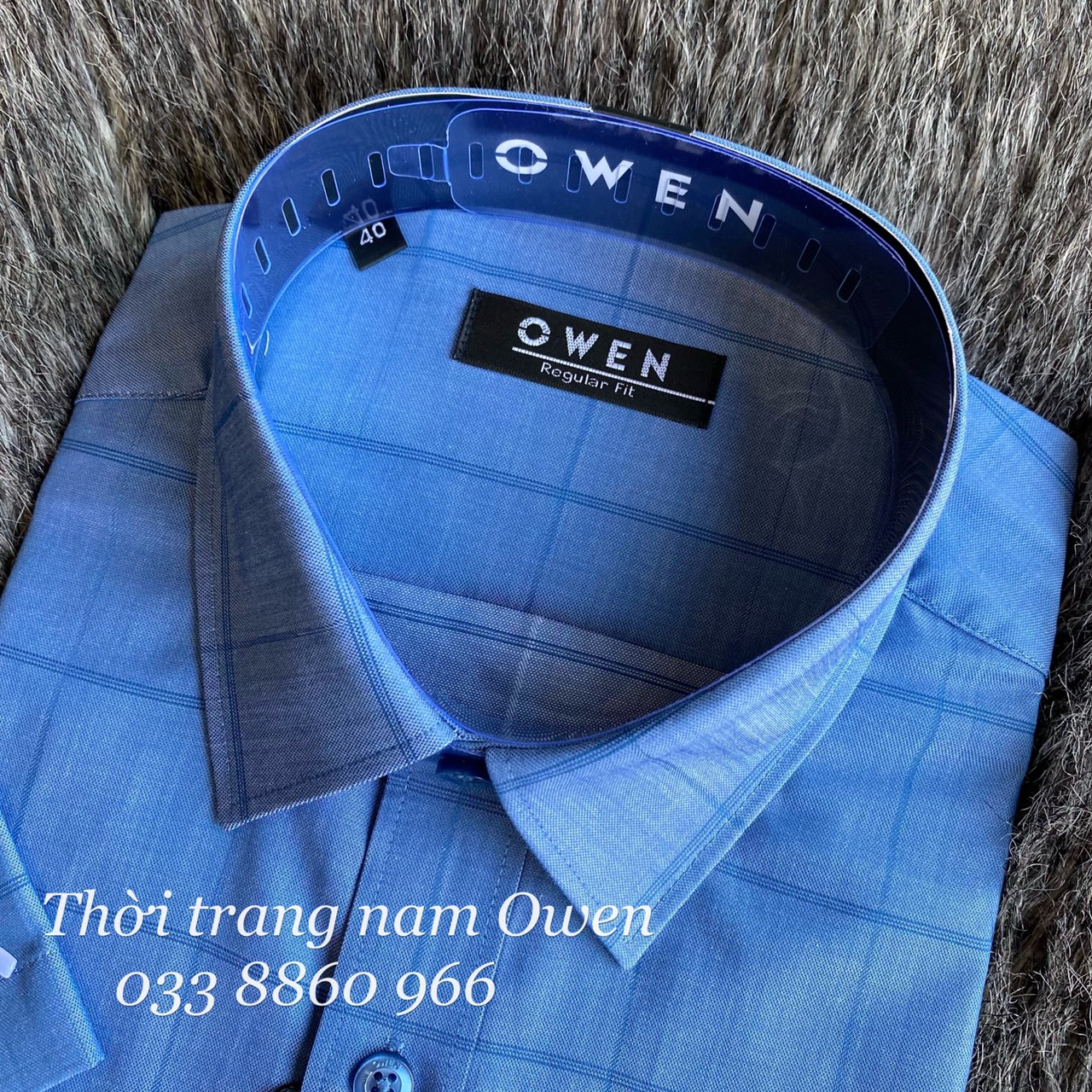 OWEN - Áo Sơ mi ngắn tay Owen Regular fit chất bạc hà siêu mát