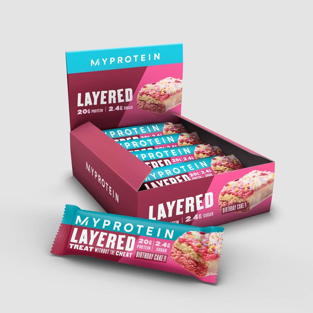Bánh Bar Ăn Kiêng Myprotein Bar Layered Bổ Sung Protein Và Năng Lượng Tức Thì - Hộp 12 thanh