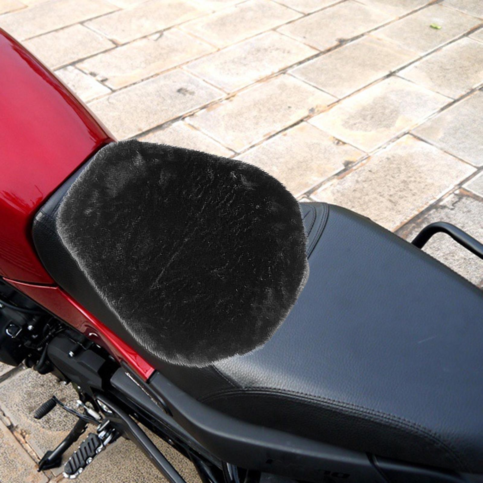 Motorcycle Seat Cushion Cover Scratch Easy Installation Decorative fleece